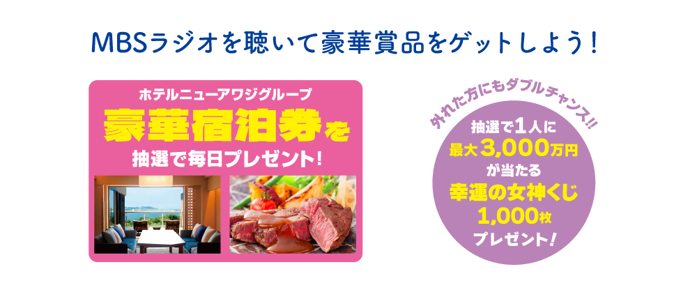6月12日(月)~18日(日)のMBSラジオは夢の一週間! 電話番号:00678-1179