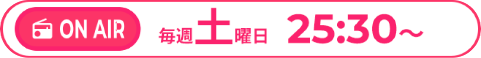 毎週土曜日　25:30～